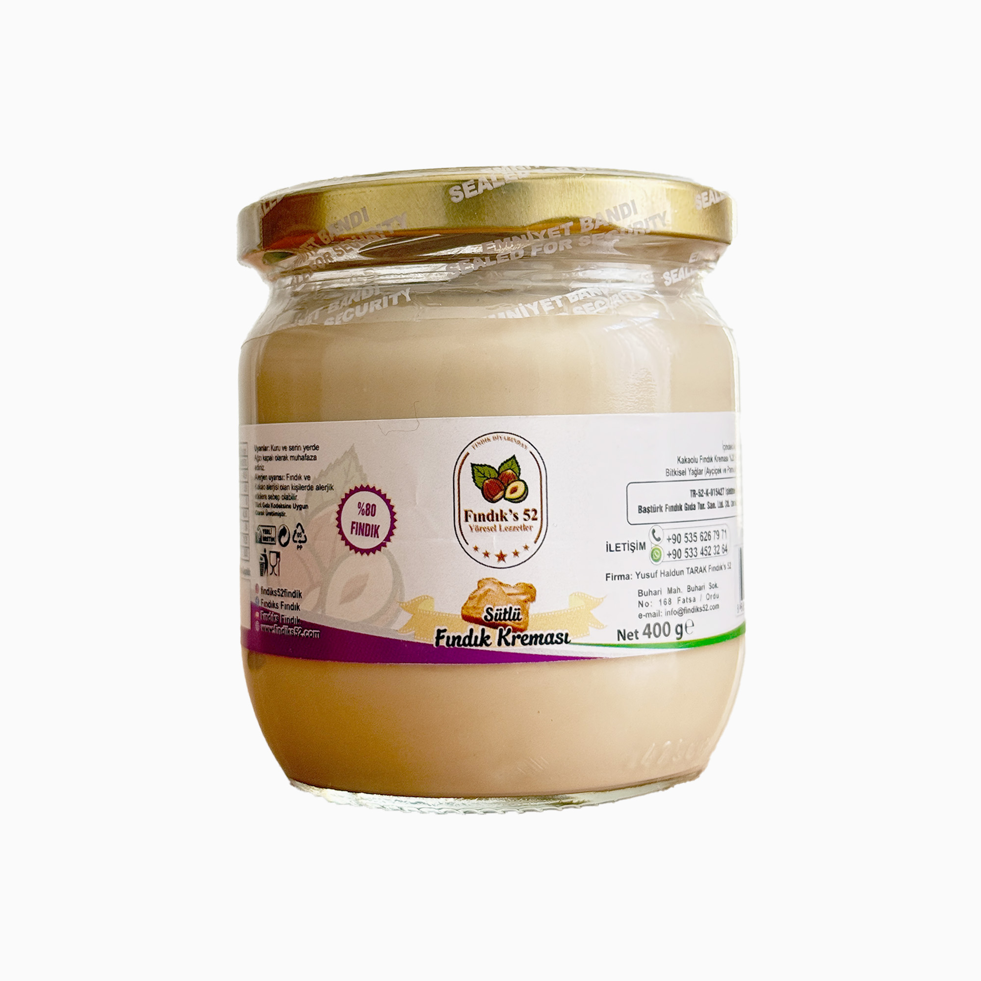 Sütlü Fındık Kreması 400gr